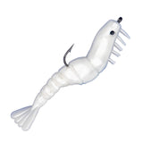 Pearl White | Shrimp Trio-Rigged | Charlies Worms | BigFishOn.com