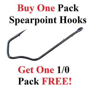 Free Straight Shank Worm Hooks | Spearpoint Performance Hooks | Big Fish On