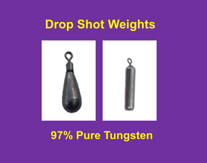 Tungsten Drop Shot Weight| Queen Tackle | Big Fish On