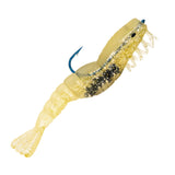 Glow Gold Glitter | Shrimp Trio-Rigged | Charlies Worms | BigFishOn.com